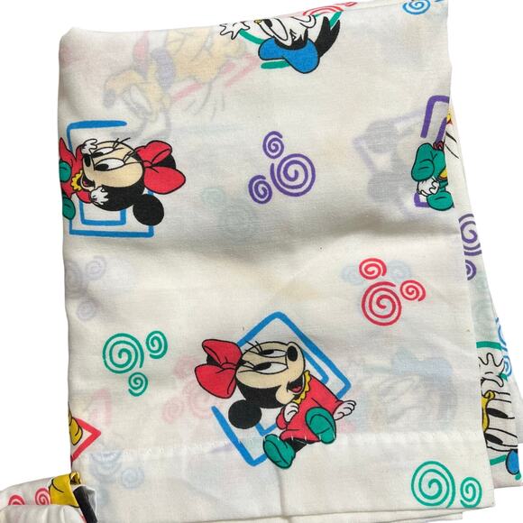 VTG Dundee Disney Curtains w Tie Backs 63Lx41W Baby Mickey Minnie Goofy 4 Panels - Picture 5 of 7